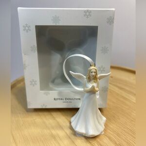Royal Doulton Angel BLESSED Figurine Christmas Ornament Bone China 3" Figure NEW